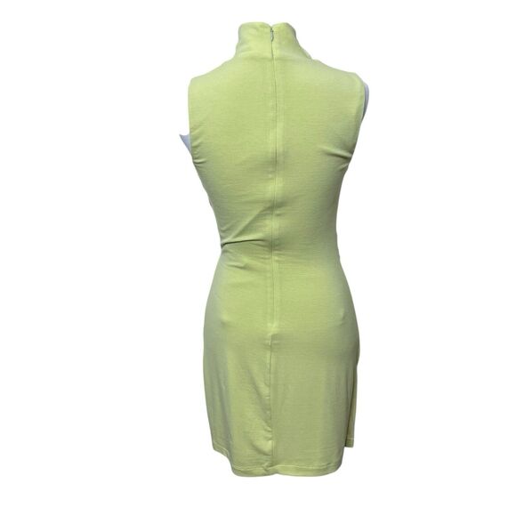 Song of Style Woodrow Mini Dress Women’s Size Small Green Twist Knot Jersey - Picture 4 of 12